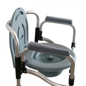 Home Care Manual lichtgewicht opvouwbare Commode stoel met bedpen